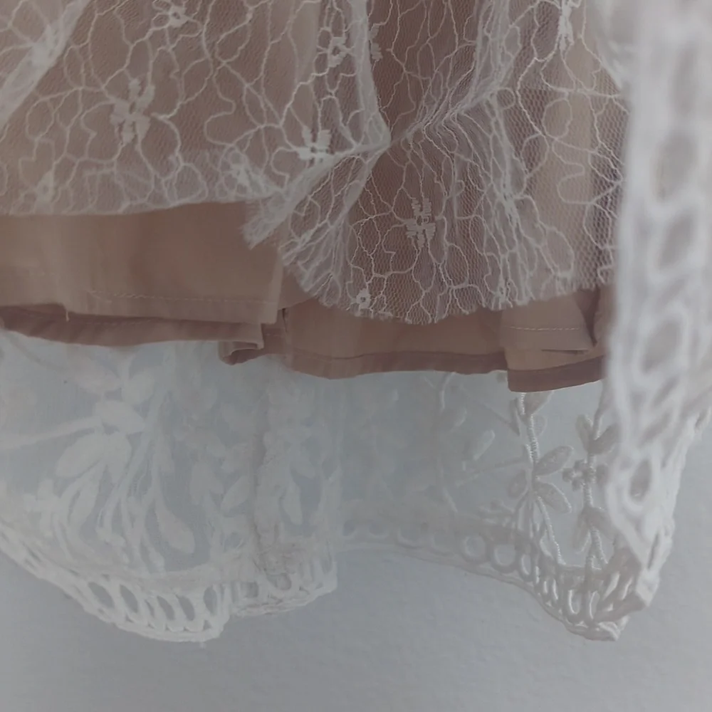 Ivy City Infant White Floral Lace Dress Mommy And Me - Picture 4 of 7